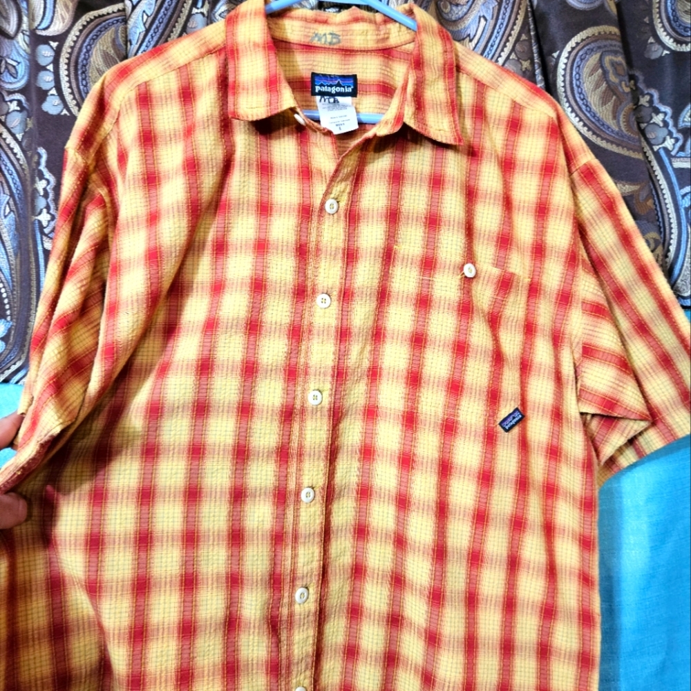 EUC patagonia super lightweight button up. Size L